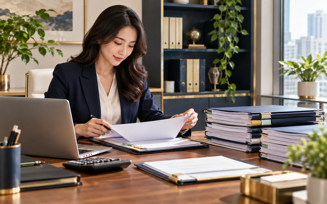 Hồ sơ quyết toán thuế — ảnh demo